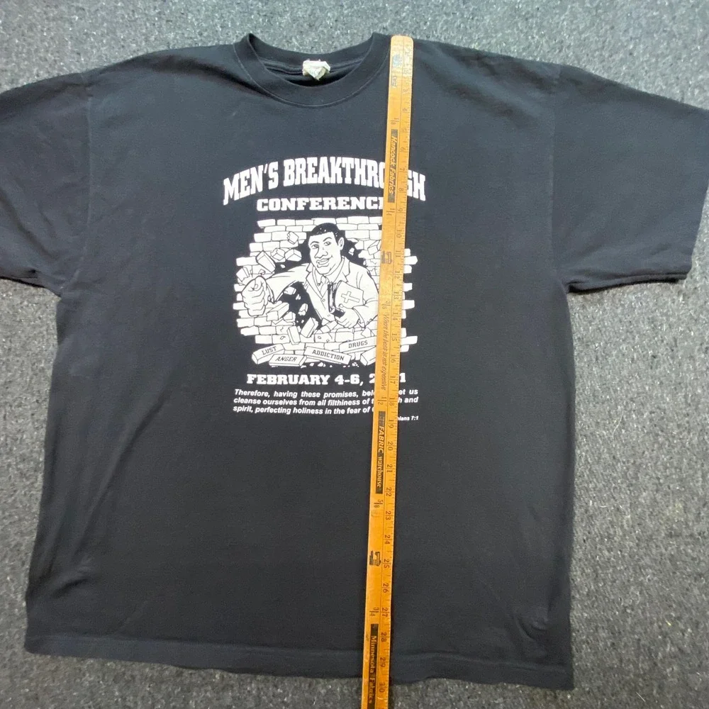 Magnum Weight Mens Breakthrough Conference TShirt Sz 2XL Black 2011‎ Graphic Tee